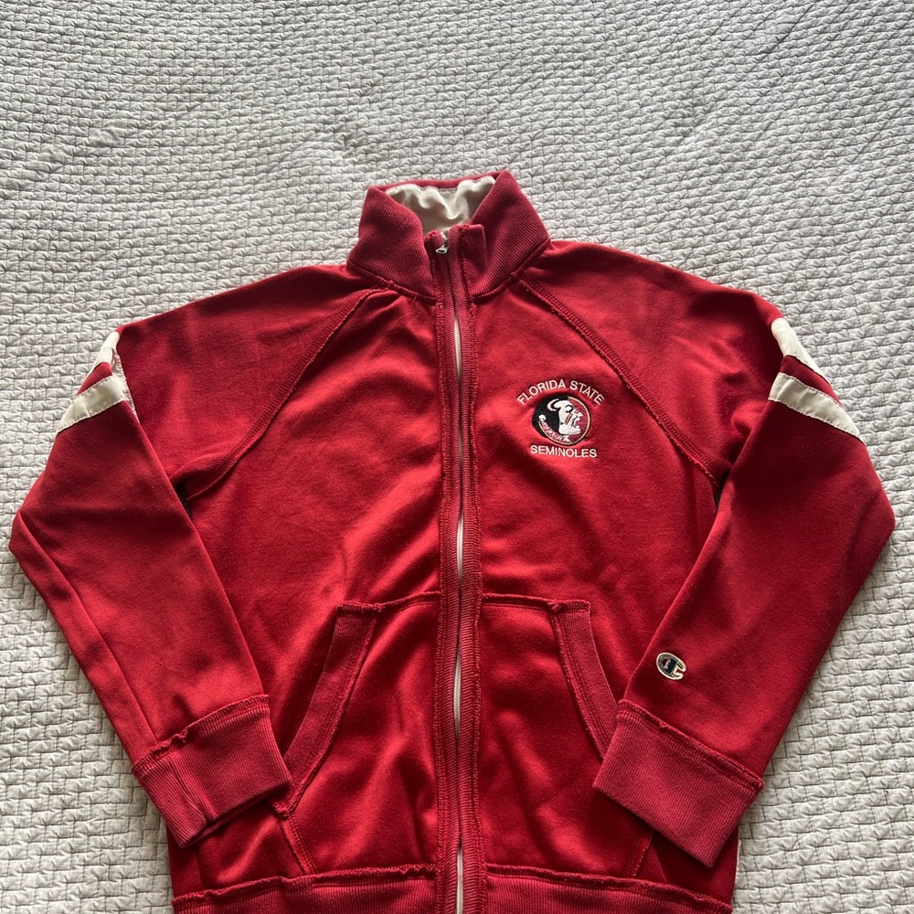 Champion Florida State Seminoles Embroidered Full Zip Jacket Size M